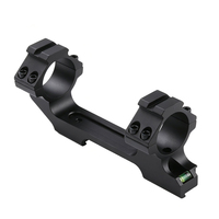 Support de lunette monobloc à queue d'aronde de 11 mm avec pince de tube, pour montures de lunette de 25,4/30 mm de diamètre