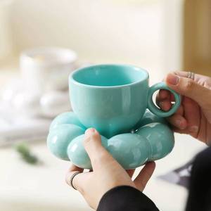 Tazas de Cerámica de Porcelana al por Mayor con Tapas, Tazas Portátiles para Café, Leche, Agua, Cerveza, Regalos de Viaje, Taza con Estampado de Flores Personalizable - Product Image 5