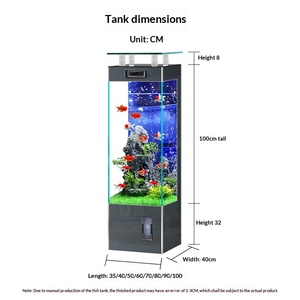 Ultraklares Glas-Goldfischbecken für Haustiere, Freistehendes Wohnzimmer-Aquarium All2026 - Product Image 4