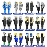 Cable de Conexión Ethernet Cat5e con Cubierta de PVC, Blindado FTP, RJ45, Cobre Puro, Alta Velocidad, 100 m, Interior/Exterior, Certificado CE ROHS