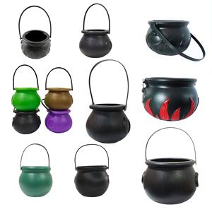 Accesorios de Decoración para Halloween, Cubo de Hielo Negro con Diseño de Bruja, Cubo de Plástico para Dulces, Artículos para Fiestas de Halloween - Product Image 1