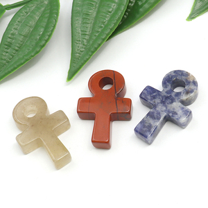 Colgante de Cruz Anka de Cristal Natural, Símbolo de la Vida para Decoración del Hogar, Fabricación de Joyería Espiritual, Protección Energética de Chakras, Regalo al por Mayor - Product Image 3