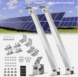Facile à installer <span class=keywords><strong>Support</strong></span> de montage de <span class=keywords><strong>panneau</strong></span> <span class=keywords><strong>solaire</strong></span> à inclinaison réglable en aluminium <span class=keywords><strong>Support</strong></span> de <span class=keywords><strong>panneau</strong></span> <span class=keywords><strong>solaire</strong></span> Pieds arrière et avant - Product Image 4