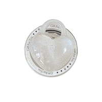 Support de téléphone créatif en résine, couleur unie, avec cœur scintillant et verrou, anneau rétractable, support de bureau télescopique magnétique, style coréen
