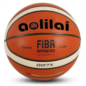 Yüksek kalite popüler standart boyut 7 PU malzeme basketbol yeni tasarım çok renkli basketbol