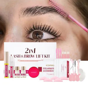 Iconsign Snelle Wenkbrauwlaminering En Wimperliftkit 2 In 1 Wimperliftgereedschap Perming Lash Liftkit Met Private Label Lash Wenkbrauw L