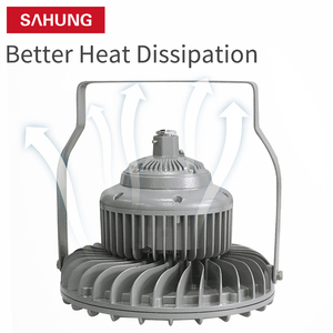 ATEX 50W/60W/70W/80W ATEX <span class=keywords><strong>LED</strong></span> chống cháy nổ cao bay ánh sáng Nhôm Cơ thể đèn và dẫn chip cơ sở cho kho - Product Image 4