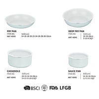 Ensemble de casseroles et poêles vintage à induction, antiadhésif, avec poignée amovible et couvercles en silicone, saveur naturelle