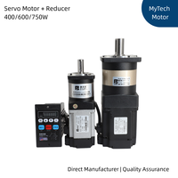 Kit de moteur servo monophasé 400W 750W avec boîte de vitesses planétaire, contrôleur intégré tout-en-un, vitesse variable 3000 tr/min