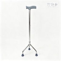 GENTAI MEDICAL Canne Quadripode en Aluminium avec Base Remplaçable, Hauteur Réglable, Poignée Ergonomique, Garantie 1 An pour Personnes Âgées, Utilisation Intérieure et Extérieure