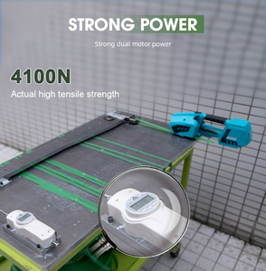 Fábrica <span class=keywords><strong>PP</strong></span> Com Tela LCD Handheld Plástico Portátil Automático Strapping Tool Machine Motorizado Strapping Machine - Product Image 3