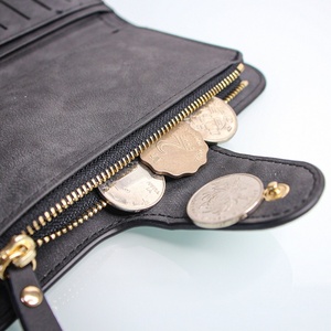 กระเป๋าสตางค์หนังยาว Boshiho ป้องกันการโจรกรรมข้อมูล RFID พร้อมซิป - Product Image 3