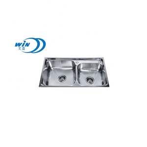<span class=keywords><strong>Lavello</strong></span> da <span class=keywords><strong>Cucina</strong></span> in Metallo a Doppia Vasca di Grandi Dimensioni, Design Moderno, Finitura Spazzolata/Satinata, Garanzia di 2 Anni - Product Image 3