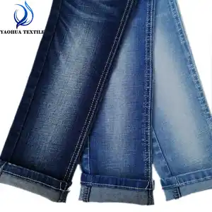 K386 Super Kustom Stretch Cotton Fabric Polyester Spandex untuk Denim Jeans Di Cina Pembuatan