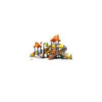 Tobogán Infantil Comercial para Exteriores, Resistente a los Rayos UV y a la Estática, Equipo de Juego para Parques, Jardines de Infancia y Comunidades