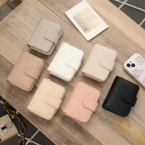 Hongbo Best New 7-Color Lizard Leather Mini Portable Multi-Funcional Business Card Wallet Key Cash Money Características para - Product Image 1