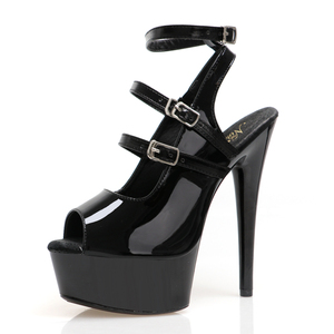 Sandalias de Plataforma con Tacón Fino de 15 cm para Mujer, Estilo Sexy y Fetiche, para Club Nocturno, Bailarinas de Pole Dance, Novias, con Punta Abierta, para Vestidos de Fiesta - Product Image 2