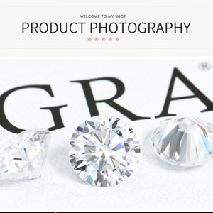 Wholesale Moissanite VVS1 Fancy Shape Round Brilliant Emerald Pear Oval Hear <b>Cushion</b> with GRA Certification - Product Image 5