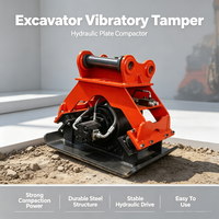 Compacteur vibrant professionnel REBET pour excavatrice, plaque vibrante robuste, compacteur de sol hydraulique pour la construction routière, certifié CE