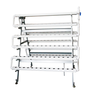 Grand système de culture hydroponique en serre intérieure avec 168 trous pour tuyaux en PVC blanc - Product Image 3