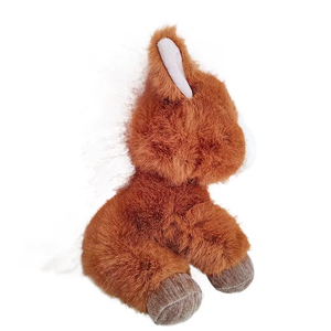 Peluche Poney de Dessin Animé, Coussin Adorable en Forme de Poulain, Animal en Peluche Poney Doux et Mignon, Idéal pour les Cadeaux de Fêtes et la Décoration Intérieure - Product Image 1