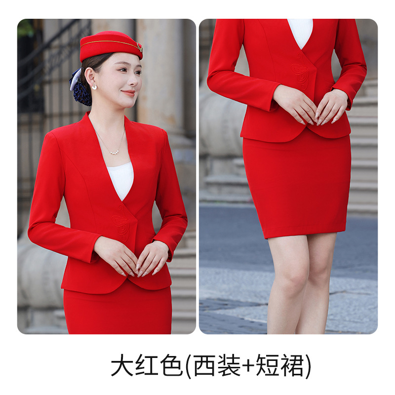 Red suit skirt