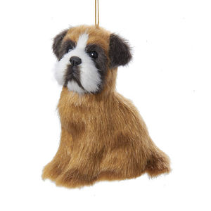 Figurines d'animaux artificielles personnalisées, <span class=keywords><strong>mini</strong></span>-jouets de Noël, ensemble de jouets pour animaux de compagnie, modèle de chiot en fourrure, peluche, ornements de <span class=keywords><strong>chien</strong></span>, décoration de la maison - Product Image 3