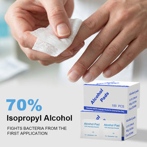 Toallitas Desinfectantes con <span class=keywords><strong>Alcohol</strong></span> Isopropílico al 70%, Estériles, para Uso Doméstico, 3*6cm, 100 Unidades - Product Image 1