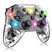 Control Inalámbrico con Luz LED y Bluetooth para Nintendo Switch, Mando para Nintendo Switch Pro