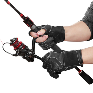 Fishing Sport 3 Cut Fingers Gloves for Men and Women Flexible Great for Photography Fly Fishing Ice Fishing Running Outdoorsport