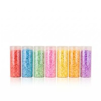 Private Label 100g Ecologische Wegwerp Geurkorrels 7 Kleuren Gemengd Kledinggeurversterker OEM Korrels Gemengd Fruit Fris