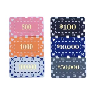 ชิปคาสิโน ABS คุณภาพสูง หลายสี แบบกำหนดเอง 21 จุด สำหรับเท็กซัส โฮลเอ็ม บาคาร่า แบล็คแจ็ค พร้อมถาดสี่เหลี่ยมพิมพ์โลโก้ตามสั่ง - Product Image 5