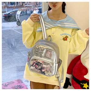 Sac à dos transparent pour étudiantes, motif Anime Kpop Idol, Mochilas <span class=keywords><strong>K</strong></span>-pop Guerreras pour enfants, bonne qualité - Product Image 3