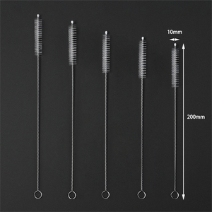 Bàn chải vệ sinh ống hút bằng thép không gỉ, tùy chỉnh OEM, dễ dàng vệ sinh, dùng cho gia đình - Product Image 1