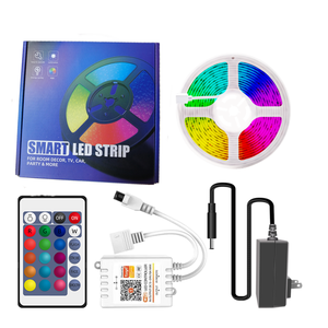 2025 Trending TWCIN RGB Tira de luces <span class=keywords><strong>LED</strong></span> 12V DC Impermeable IP20/IP65/IP68 Decoración inteligente Tuya <span class=keywords><strong>Wifi</strong></span> APP Tira de luces inteligentes - Product Image 1