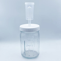 Kit de fermentation en plastique pour bocaux à large ouverture Kit de bocal à germination Bocaux Mason Couvercles de fermentation avec sas