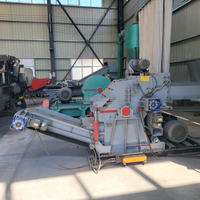 Broyeur à bois horizontal haute performance, déchiqueteur de palettes, contrôlé par PLC, 380V, haute productivité, capacité de 5000 à 8000 kg/h, 15 cm max