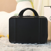 Trousse de maquillage vintage 14 "Mallette de voyage Petite valise fraîche Mini mallette de rangement pour bagages légère