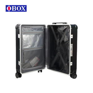 Maleta con Ruedas Obox de 24 Pulgadas, Silenciosa, Universal, con Candado, Unisex, para Viajes de Ocio, Color Negro Sólido - Product Image 4