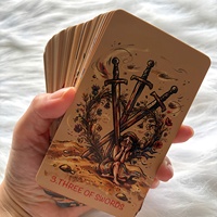 Vente en gros de cartes de tarot Glitch Life, jeu de 78 cartes avec boîte, papier écologique durable 350G 7x12cm, portable, personnalisé, livraison rapide