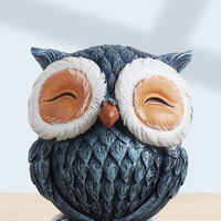 Statues nordique pas de mouvement écoute parler à la recherche de hibou Figurine salon armoire à vin bureau décoration Article d'ameublement