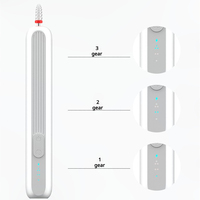 Perceuse à ongles sans fil en forme de stylo, 3 réglages de vitesse, 5 embouts interchangeables, lime à ongles électrique pour enlever l'acrylique et le gel
