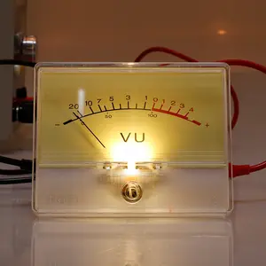 Indikator Stereo Analog ganda, Amplifier 2 arah lampu Led kolom tingkat musik lampu Vu Meter