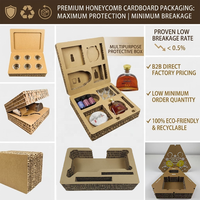 Boîte en carton nid d'abeille 100% écologique et recyclable personnalisée, pour couteaux, produits fragiles, emballage rétro original en nid d'abeille