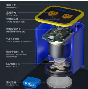 <span class=keywords><strong>PPD</strong></span> 지능형 고출력 UV 접착제 빠른 경화 램프 전화 수리를위한 타이밍 기능이있는 녹색 오일 그림자없는 접착제 경화 빛 - Product Image 3