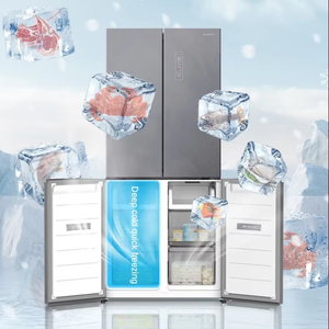 OEM Factory Intelligent Four-Door Commercial <b>Refrigerator</b> With Bottom Freezer for Home Use Portable Storage Fridge - Product Image 6