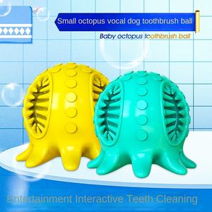 Jouet à mâcher pour animaux de compagnie en forme de pieuvre, résistant aux morsures, pour nettoyer les dents, en TPR, pour chiens de petite et moyenne taille - Product Image 2