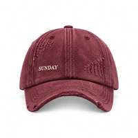 Casquettes de baseball vintage structurées à cinq panneaux en toile avec broderie 3D en relief personnalisée, taille unique, vente en gros
