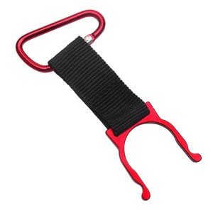 Aluminum Carabiner Water Bottle <b>Hook</b> D Type 5kg Load Capacity For Hiking <b>Outdoor</b> Use - Product Image 1