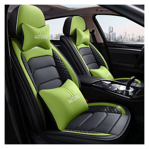 Housses de siège de voiture en Faux cuir, couvre-siège de véhicule automobile, housse de coussin pour voitures SUV camion de ramassage, ensemble universel pour automobile - Product Image 1